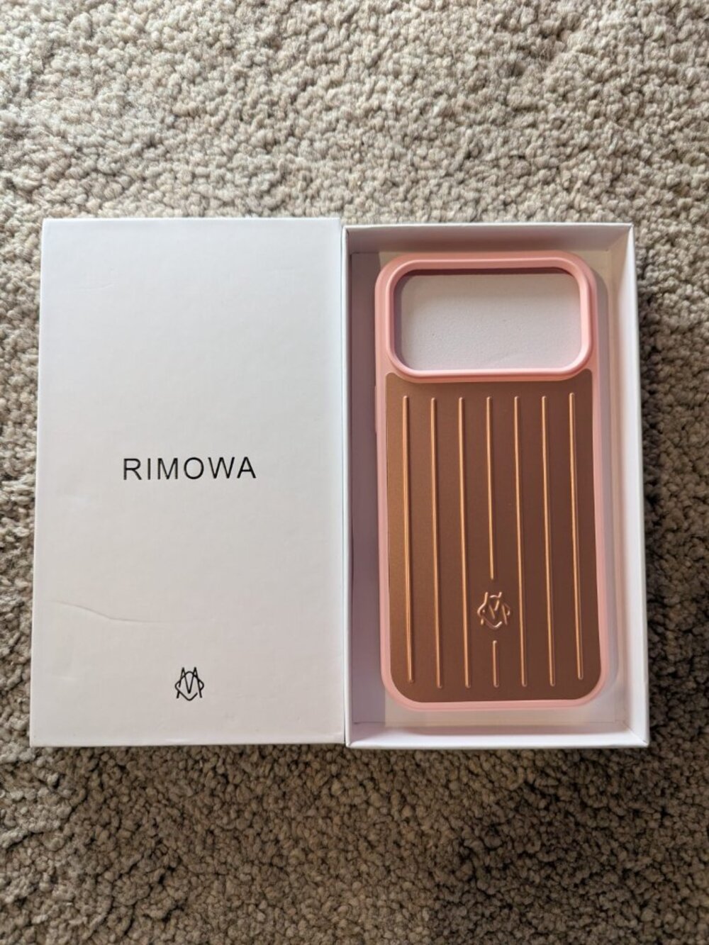 RIMOWA Aluminum iPhone 17 Pro Max Case Rose Gold Brand New in Box